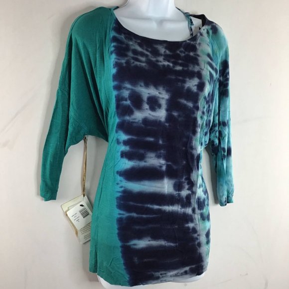 Miracle Body 2 Piece Set Top Navy Blue Size Small - Picture 3 of 9